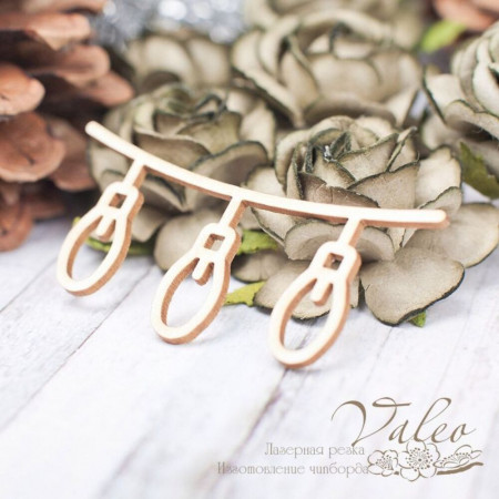 Чіпборд Valeo Підвіска ліхтарики 59*27мм V2267