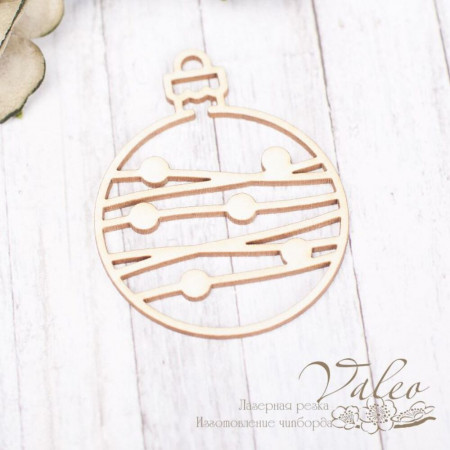 Чіпборд Valeo Ялинкова куля 38*48мм V2268