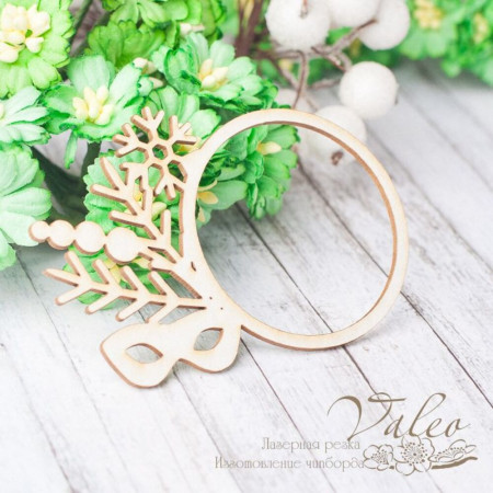 Чіпборд Valeo рамка Новорічна 75*51мм V2292