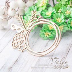 Чіпборд Valeo рамка Новорічна 82*62мм V2294