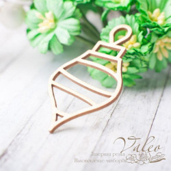 Чіпборд Valeo Новорічна іграшка 29*55мм V2298