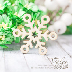 Чіпборд Valeo Сніжинка 32*36мм V2303