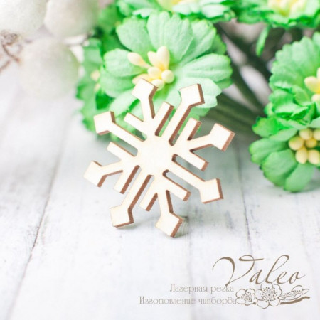 Чіпборд Valeo Сніжинка 30*30мм V2310