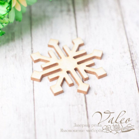 Чіпборд Valeo Сніжинка 30*30мм V2310