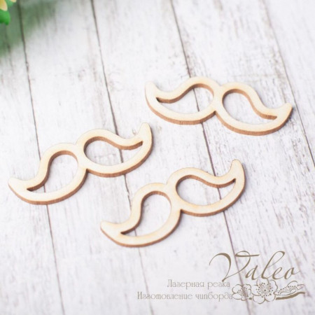 Чіпборд Valeo набір Вусики 3шт 34*13мм V2312