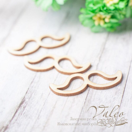 Чіпборд Valeo набір Вусики 3шт 34*13мм V2312