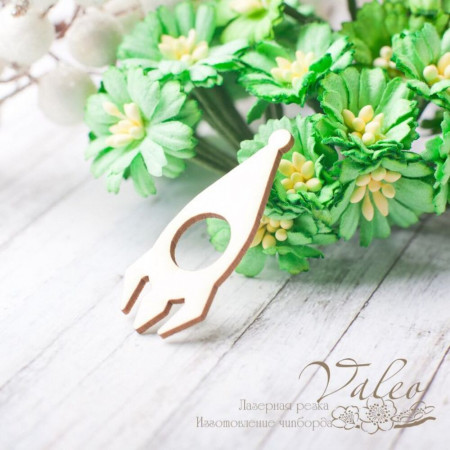 Чіпборд Valeo Ракета 19*44мм V2328