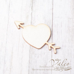 Чіпборд Valeo Серце 29*29мм V2336