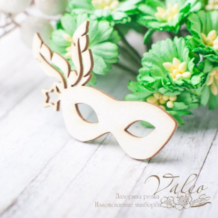 Чіпборд Valeo Новорічна маска 56*37мм V2337