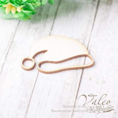 Чіпборд Valeo Новорічна шапка 31*19мм V2339