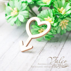 Чіпборд Valeo Серце 24*34мм V2360