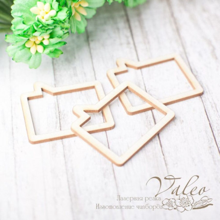 Чіпборд Valeo шейкер Рамка 3 шт 31*29мм V2365