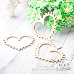 Чіпборд Valeo шейкер Серце 3шт 40*38мм V2366