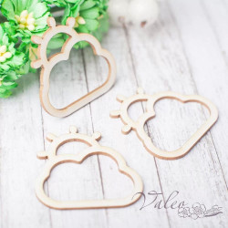 Чіпборд Valeo шейкер Тучки 3шт 36*36мм V2371