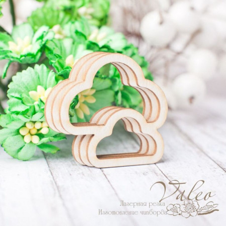 Чіпборд Valeo шейкер Тучки 3шт 35*35мм V2372