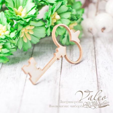 Чіпборд Valeo Ключик 25*48мм V2389