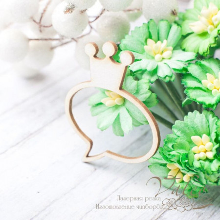 Чіпборд Valeo рамка Корона 35*43мм V2393