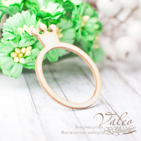 Чіпборд Valeo рамка Корона 33*41мм V2394