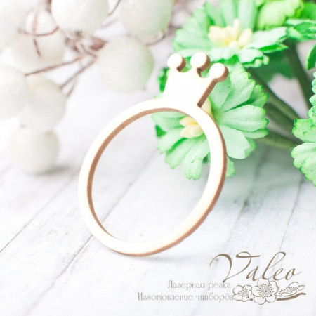 Чіпборд Valeo рамка Корона 33*41мм V2394