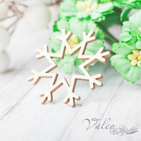 Чіпборд Valeo Сніжинка 37*37мм V2407