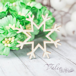 Чіпборд Valeo Сніжинка 37*37мм V2407