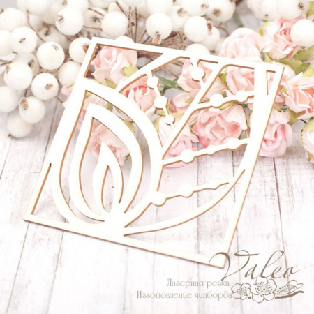 Чіпборд Valeo фон Листики 89*89мм V2050