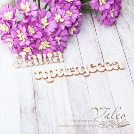 Чіпборд Valeo Наша принцеса 43*13мм 74*14мм V2533