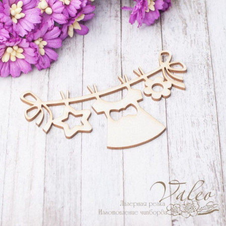 Чіпборд Valeo Підвіска дитяча 78*48мм V2542