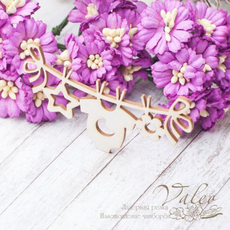 Чіпборд Valeo Підвіска дитяча 71*43мм V2543