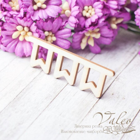 Чіпборд Valeo Прапорці 49*15мм V2547