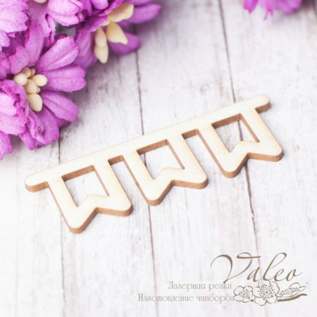 Чіпборд Valeo Прапорці 49*15мм V2547