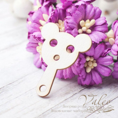 Чіпборд Valeo Іграшка дитяча ведмедик 27*36мм V2555