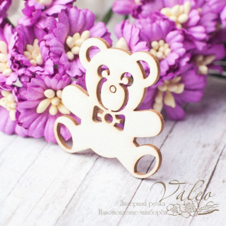 Чіпборд Valeo Іграшка дитяча ведмедик 35*36мм V2559