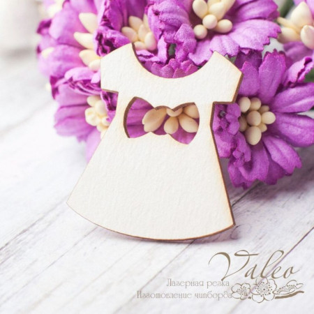 Чіпборд Valeo Сукня 28*32мм V2573