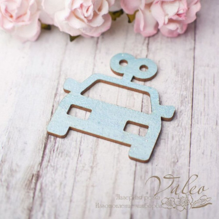 Чіпборд Valeo кольоровий Іграшка дитяча 36*38мм блакитний з глітером V2602