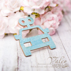 Чіпборд Valeo кольоровий Іграшка дитяча 36*38мм блакитний з глітером V2602