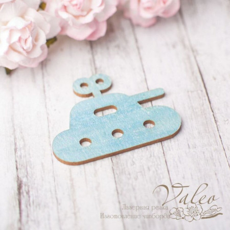 Чіпборд Valeo кольоровий Іграшка дитяча 40*33мм блакитний з глітером V2603