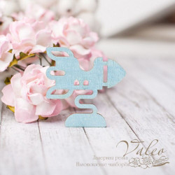 Чіпборд Valeo кольоровий Іграшка дитяча 32*32мм блакитний з глітером V2605