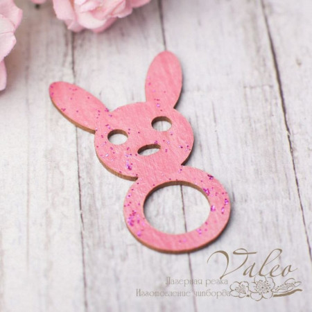 Чіпборд Valeo кольоровий Іграшка дитяча 22*39мм рожевий з гліттером V2624