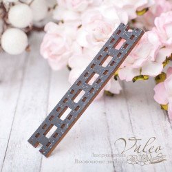 Чіпборд Valeo кольоровий Плівка 65 * 15мм чорний з гліттером V2636