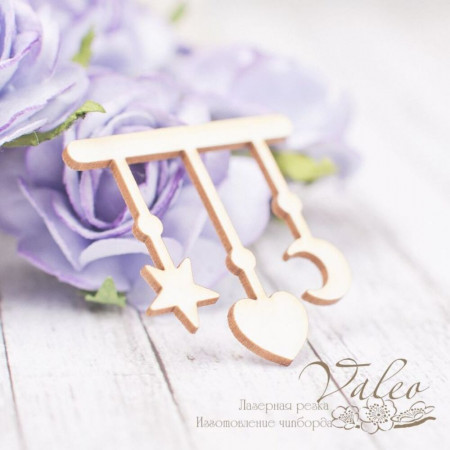 Чіпборд Valeo підвіска Дитяча 34*34мм V2239