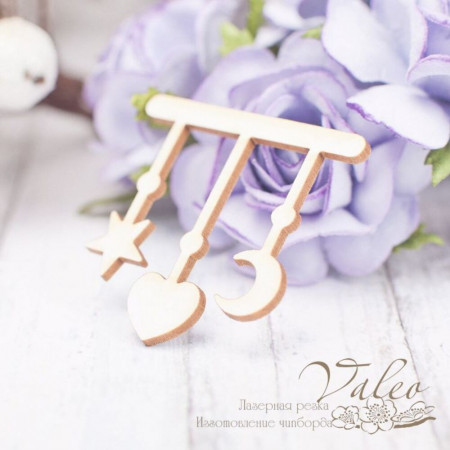 Чіпборд Valeo підвіска Дитяча 34*34мм V2239