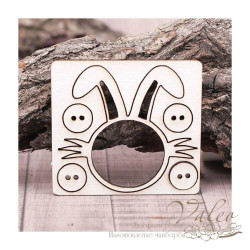 Чіпборд Valeo набір Рамочка зайчик 65*60мм V1119