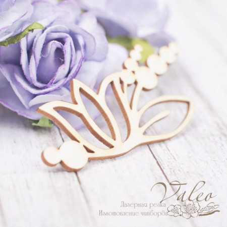 Чіпборд Valeo Квіткова композиція 52*28мм V2231