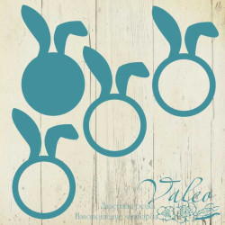 Чіпборд Valeo шейкер Зайчик 97*58мм V2108