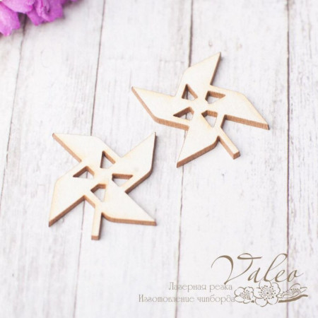 Чіпборд Valeo Іграшка дитяча вітрячок 2шт 22*23мм V2576