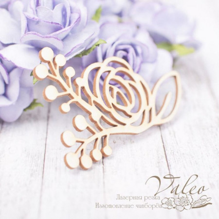 Чіпборд Valeo Квіткова композиція 57*40мм V2208