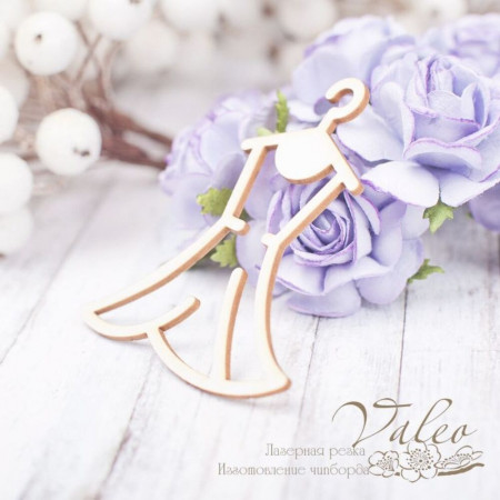 Чіпборд Valeo Сукня 53*63мм V2206