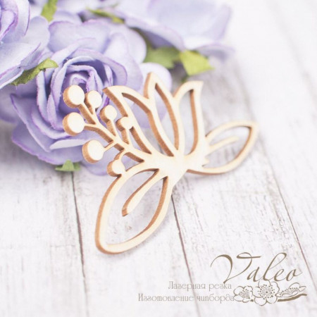 Чіпборд Valeo Квіткова композиція 55*33мм V2229