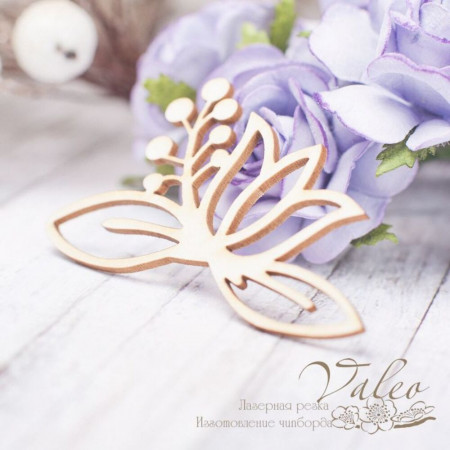 Чіпборд Valeo Квіткова композиція 55*33мм V2229